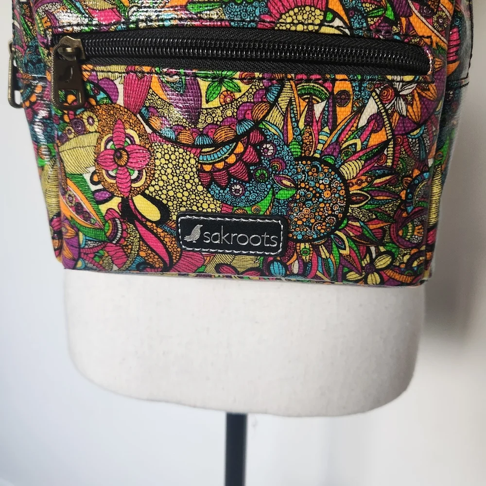 Sakroots Mini Crossbody Backpack Rainbow Spirit Desert Waterproof Handbag NWOT - Picture 2 of 12